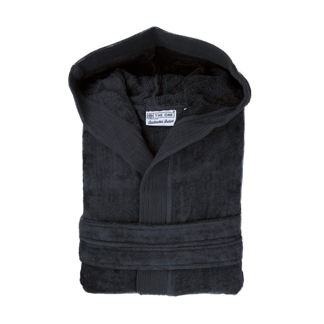 Velours badjas met kapuchon bedrukken