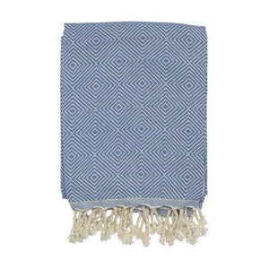 Oxious Hammam Towels - All Seasons - Harmony hamamdoek donkerblauw Borduren 8821