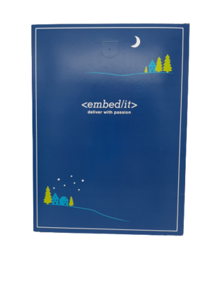 A3 adventskalender full colour bedrukt met Callebaut chocolade