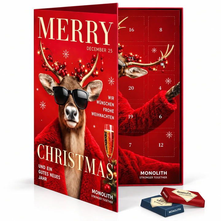 Sarotti adventskalender portretformaat met omslag