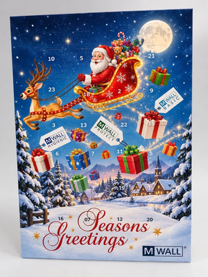 Kerstman in slee adventskalender