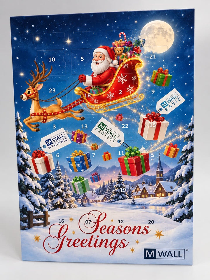 Kerstman in slee adventskalender