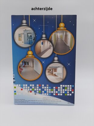 A4 adventskalender full colour bedrukt met Callebaut chocolade