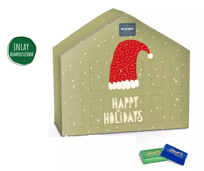 Lindt chocolade Huis adventskalender bedrukken