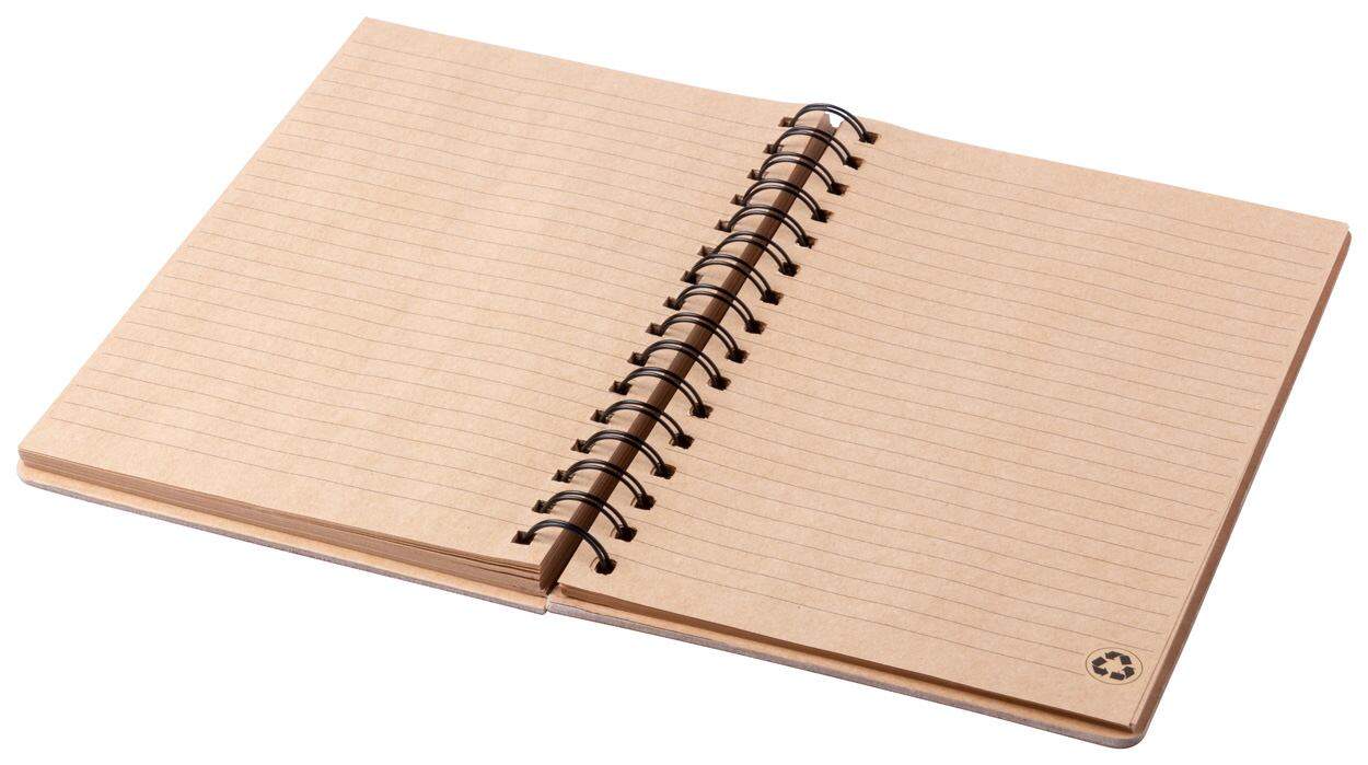 notitieboek Palmex hout 2 kleuren tp 8410
