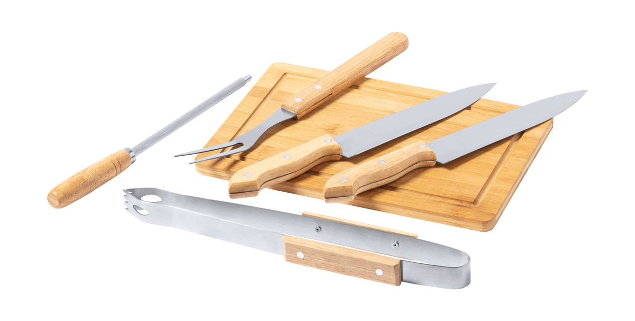 bbq set Craxton zwart onbedrukt 1440
