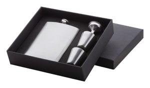 Heupfles set Shackleton zilver onbedrukt 5116