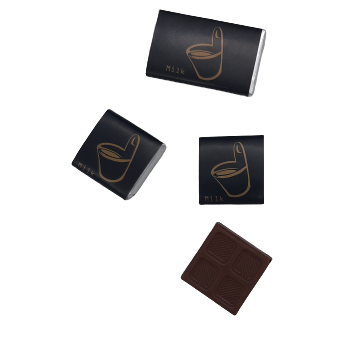 A3 adventskalender full colour bedrukt met Callebaut chocolade