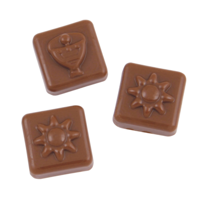 A4 adventskalender full colour bedrukt met Callebaut chocolade