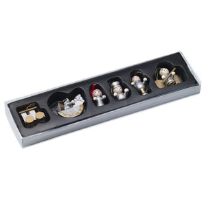 Set van 6 kerstdecoraties Standaard onbedrukt 11125
