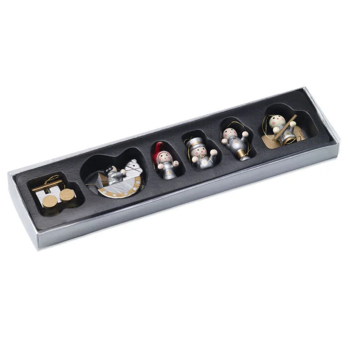 Set van 6 kerstdecoraties Standaard onbedrukt 11125