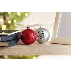 Bluetooth speaker kerstbal rood onbedrukt 1671