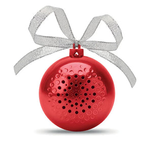 Bluetooth speaker kerstbal rood 1 kleur 1670