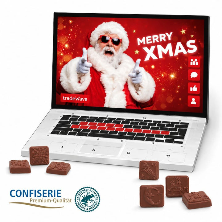 kerstman in adventskalender