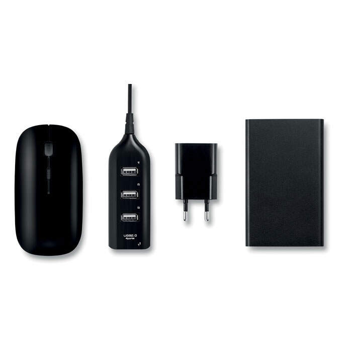 Computer accessoireset zwart 2 kleuren tp 2338