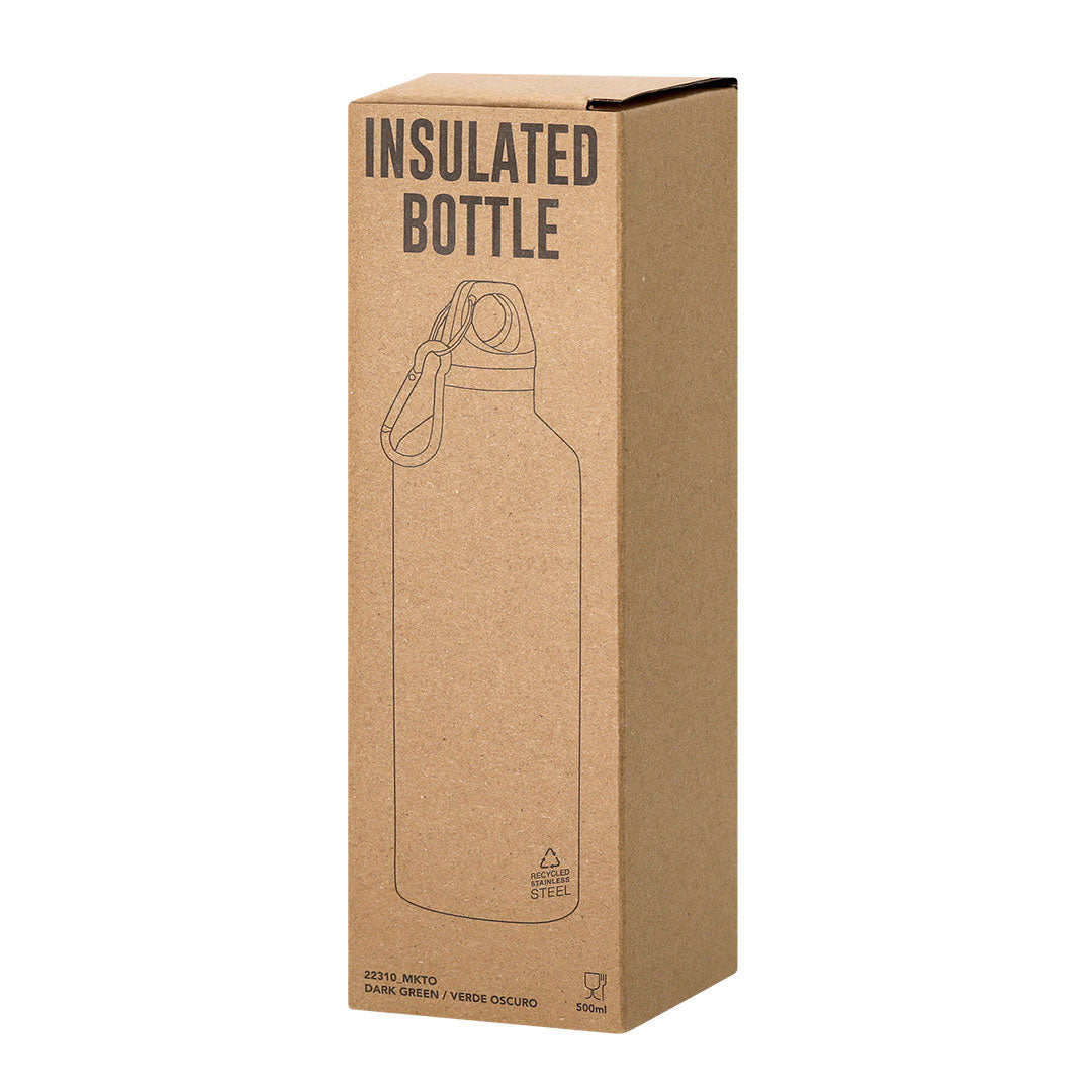 Geïsoleerde fles Angkor donkerblauw Graveren