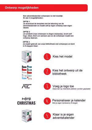 Wand adventskalender met chocolade 13167