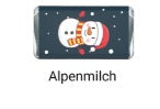 Huis adventskalender Alpenmelk chocolade