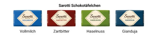 Sarotti adventskalender portretformaat met omslag