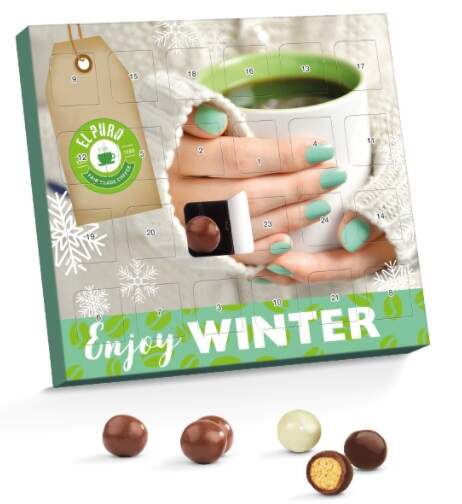 Choco bollen XS adventskalender bedrukken